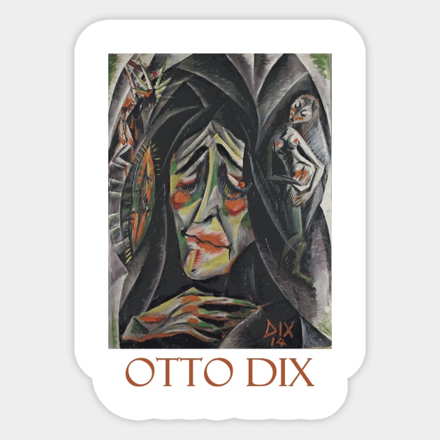 The Nun by Otto Dix Sticker by Naves